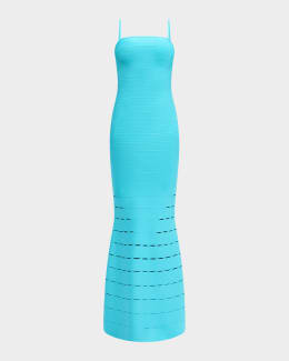 herve leger blue ombre bandage dress Herve Leger: Ombre bandage dress