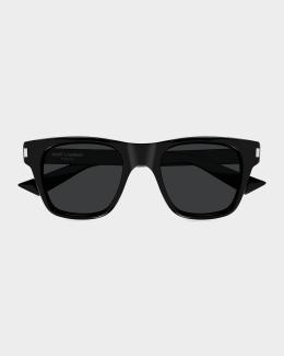 Saint Laurent Men's SL 83-001 Acetate Rectangle Sunglasses