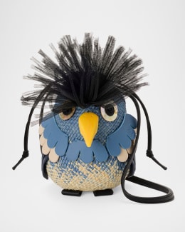 Loewe x Paula's Ibiza Woven Bird Crossbody Bag | Neiman Marcus