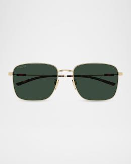 Gucci Men's GG2097SK-001 Square Metal Sunglasses | Neiman Marcus
