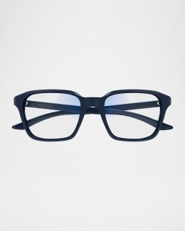 BVLGARI Octo Rectangular Eyeglasses | Neiman Marcus