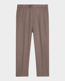 Giorgio Armani Men's Loose-Fit Seersucker Pants | Neiman Marcus