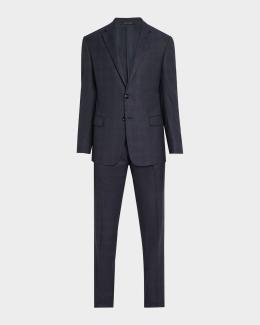 Giorgio Armani Men's Basic Wool Two-Piece Suit | Neiman Marcus