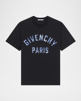 Givenchy Men's Classic Fit Logotype T-Shirt | Neiman Marcus