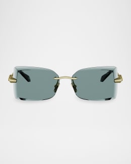 BVLGARI B.zero1 57mm Square Sunglasses | Neiman Marcus