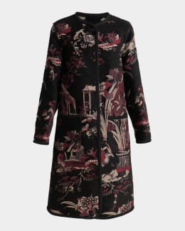 Etro Single-Breasted Paisley Jacquard Fitted Jacket | Neiman Marcus