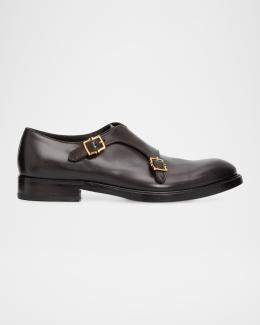 Men's Angiolo Tramezza Whole-Cut Leather Lace-Up Shoes | Neiman Marcus