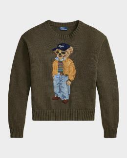 Polo Ralph Lauren Polo Bear Roll-Neck Sweater | Neiman Marcus