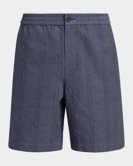 Ferragamo Men's Silk Stretch Bermuda Shorts | Neiman Marcus