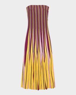 SIMKHAI Acacia Draped Jersey Midi Dress | Neiman Marcus