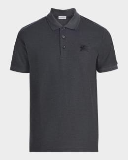 Burberry Men's Cotton Check-Placket Polo Shirt | Neiman Marcus