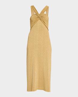 alice mccall power lady dress sunset Kobi Halperin Jordyn Linen-Blend Maxi Material:Elastane