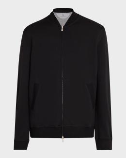 Prada Men's Tech Felpa Logo Sweatshirt | Neiman Marcus