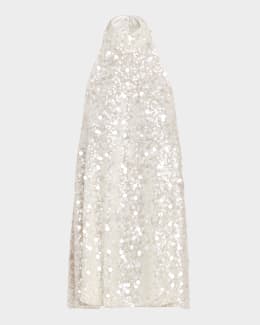 HELSI Ellen Embroidered Lace-Up Mini Dress | Neiman Marcus