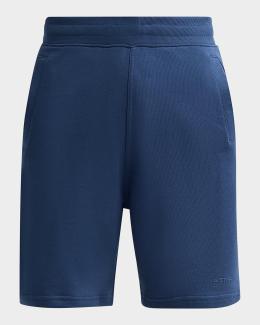 Homme Plissé Issey Miyake Men's Lace Grid Pleated Shorts | Neiman