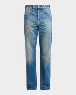 Versace Men's Studded Slim-Fit Medusa Jeans | Neiman Marcus