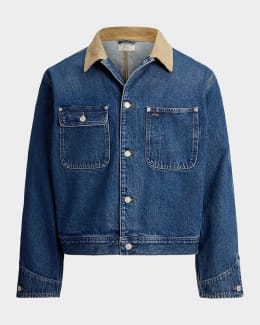 Polo Ralph Lauren Men's Lewis Melton Down Shirt Jacket | Neiman Marcus