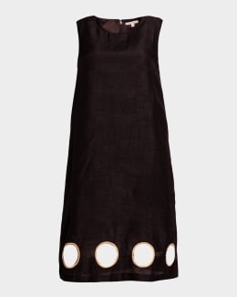 Frances Valentine Diplomat Floral Sequin Mock-Neck Mini Dress | Neiman  Marcus