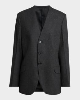 Thom Browne Classic Single-Breasted Blazer Jacket | Neiman Marcus