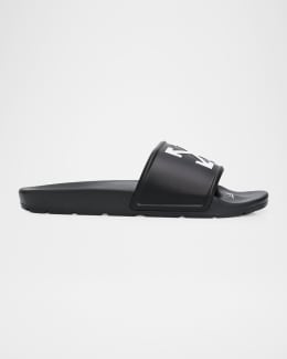 Burberry Men's Logo Contoured-Insole Slide Sandals | Neiman Marcus