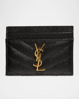 Saint Laurent YSL Quilted Leather AirPods Case | Neiman Marcus