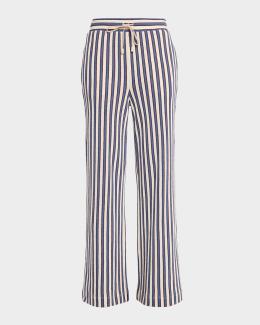 Veronica Beard Heyser Pinstripe Wide-Leg Pants | Neiman Marcus