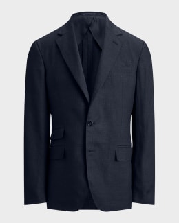 Ralph Lauren ブラック ジャケット Polo Ralph Lauren The Iconic Doeskin Two-Button Blazer | Neiman Marcus
