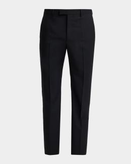 【定価20万】valentino flare slacks Valentino Garavani Men's Wide Leg Flared Flat-Front Pants | Neiman