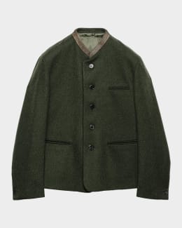 Prada Men's Linen Jacket | Neiman Marcus