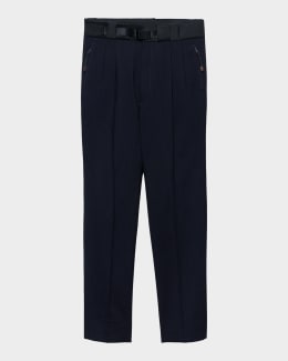 Prada Men's Straight-Fit Mohair-Wool Pants | Neiman Marcus