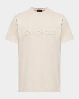 Moncler Men's Logo Script Graphic T-Shirt | Neiman Marcus