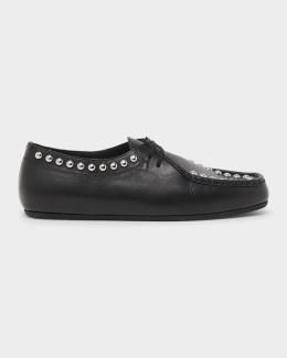 Marni Men's Crocodile-Embossed Leather Moccasins | Neiman Marcus