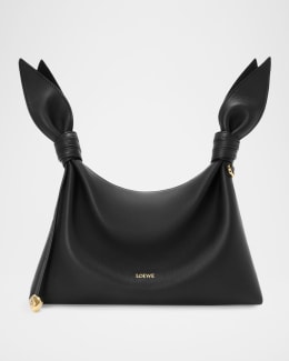 LOEWE Scarf Medium Knotted Leather Shoulder Bag | Neiman Marcus