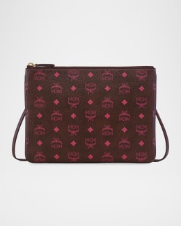 MCM 3D Diamant Metallic Leather Shoulder Bag | Neiman Marcus