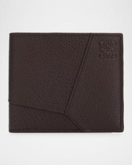 LOEWE Men's Puzzle Edge Leather Bifold Wallet | Neiman Marcus