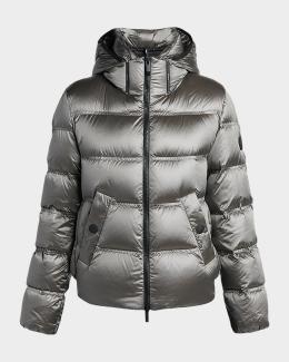 Moncler Hermine Hooded Puffer Jacket | Neiman Marcus