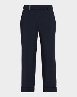 Veronica Beard Brixton Straight-Leg Pants | Neiman Marcus