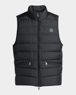 Moncler Men's Estagnous Down Puffer Vest | Neiman Marcus