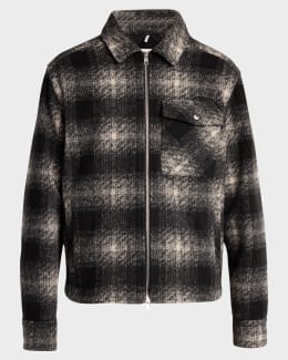 SACAI x CARHARTT WIP Men's Washed Duck & Wool Knit Blouson Jacket