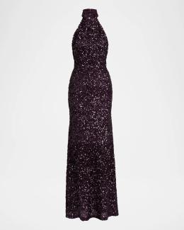 bcbg sequin dress black BCBGMAXAZRIA Sequin-Embellished Cutout Gown 12 Days of Dresses US 1May Size:18P Strapless two