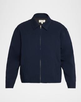 FRAME Men's Wool Full-Zip Blouson | Neiman Marcus