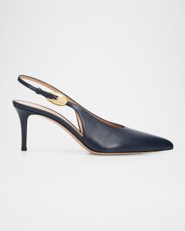 Gianvito Rossi Flavia 105mm Branch Slingback Sandals | Neiman Marcus
