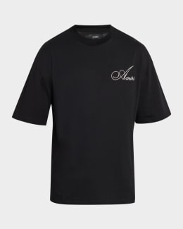 Amiri Men's Embroidered MA Quad Polo Shirt | Neiman Marcus