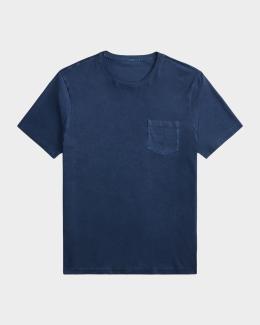 Ralph Lauren Purple Label Men's Lisle Crewneck T-Shirt | Neiman Marcus