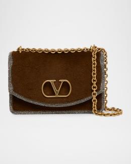 Valentino Garavani VLOGO Signature Leather Fingerless Gloves