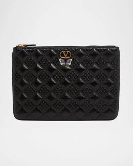 Valentino Garavani VLOGO Calfskin Leather Wallet on Chain | Neiman