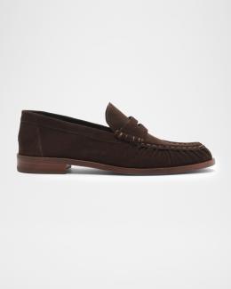 rag & bone Lexi Suede Penny Loafers | Neiman Marcus