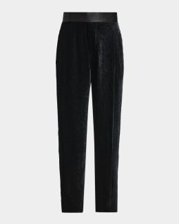 Amiri Men's Leather Wide-Leg Track Pants | Neiman Marcus