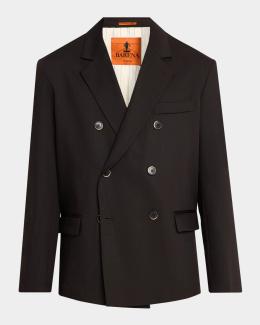 Thom Browne Men's Unconstructed Frayed Tweed Sport Coat | Neiman