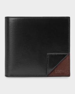LOEWE Men's Puzzle Leather Bi-Fold Wallet | Neiman Marcus